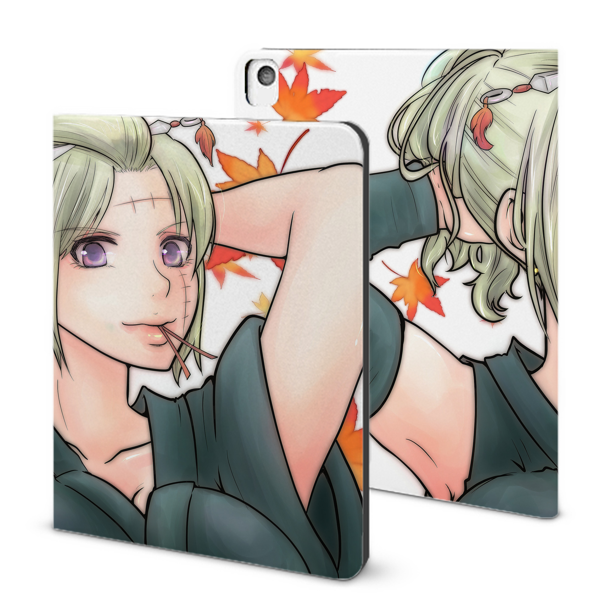 （画像用） ぎんたま 坂田銀時（さかたぎんとき） 神楽 志村新八（しむら しんぱち） GINTAMA Sakata Gintoki Kagura Shimura Shinpachi IPadケース ペンホルダー付き ブックスタイルデザイン